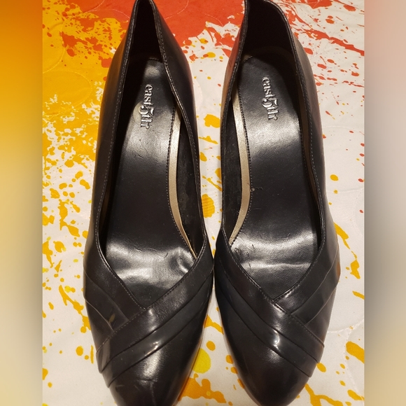 Navy Blue Size 8 East 5th Women's pump with heel - Picture 1 of 2